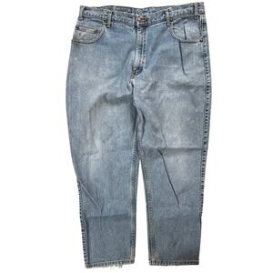 Vintage Levis 545 Jeans Mens 40x30 Light Wash Blue Denim Loose Fit USA 90s